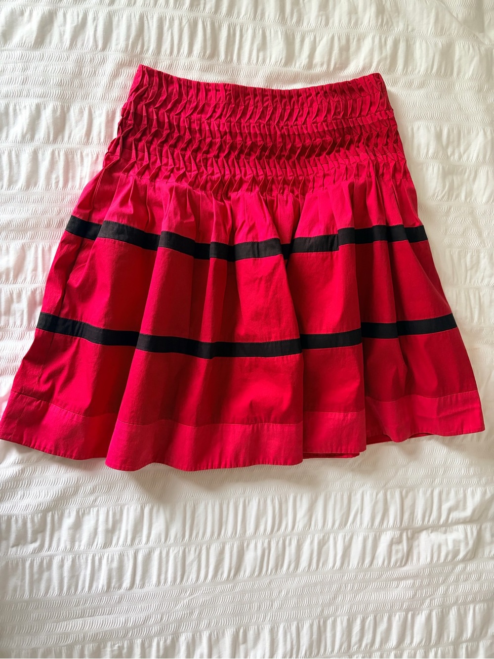 Karen Millen Striped Circle Skirt with Pockets